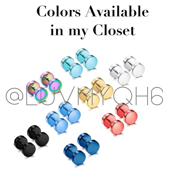 8MM DOT Twist On Earrings - Picture 3 of 3